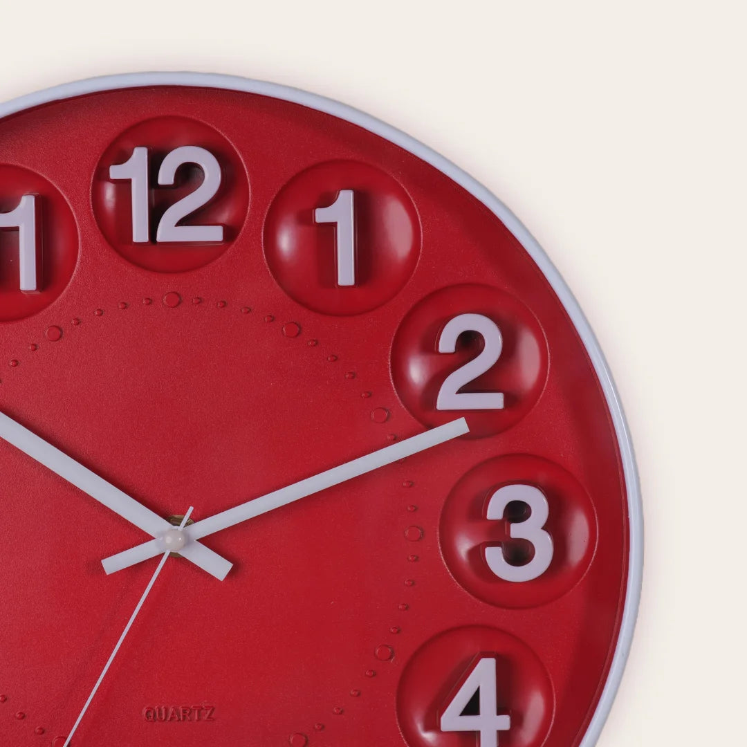Red Pearl wall clock