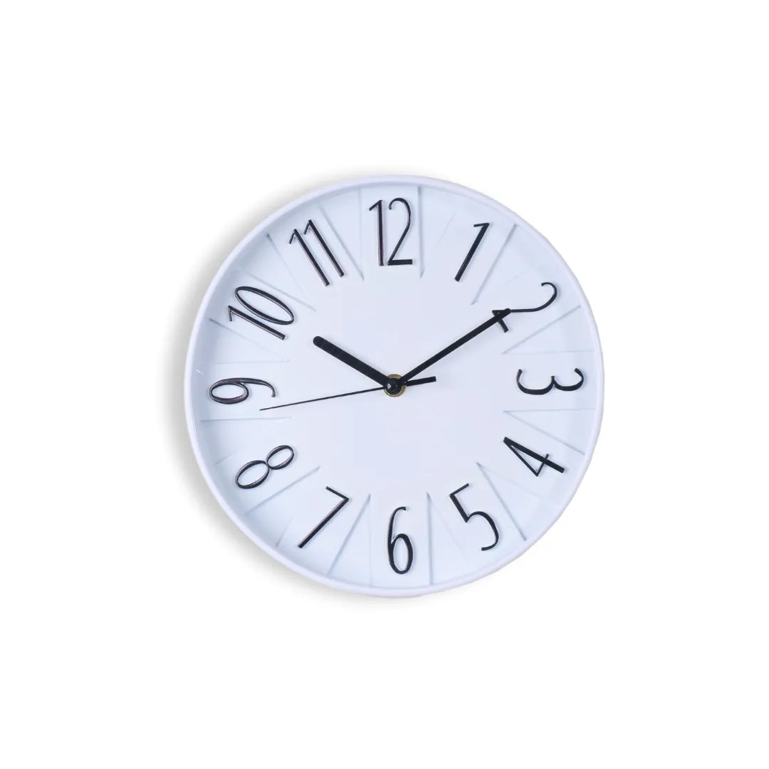 White opal wall clock