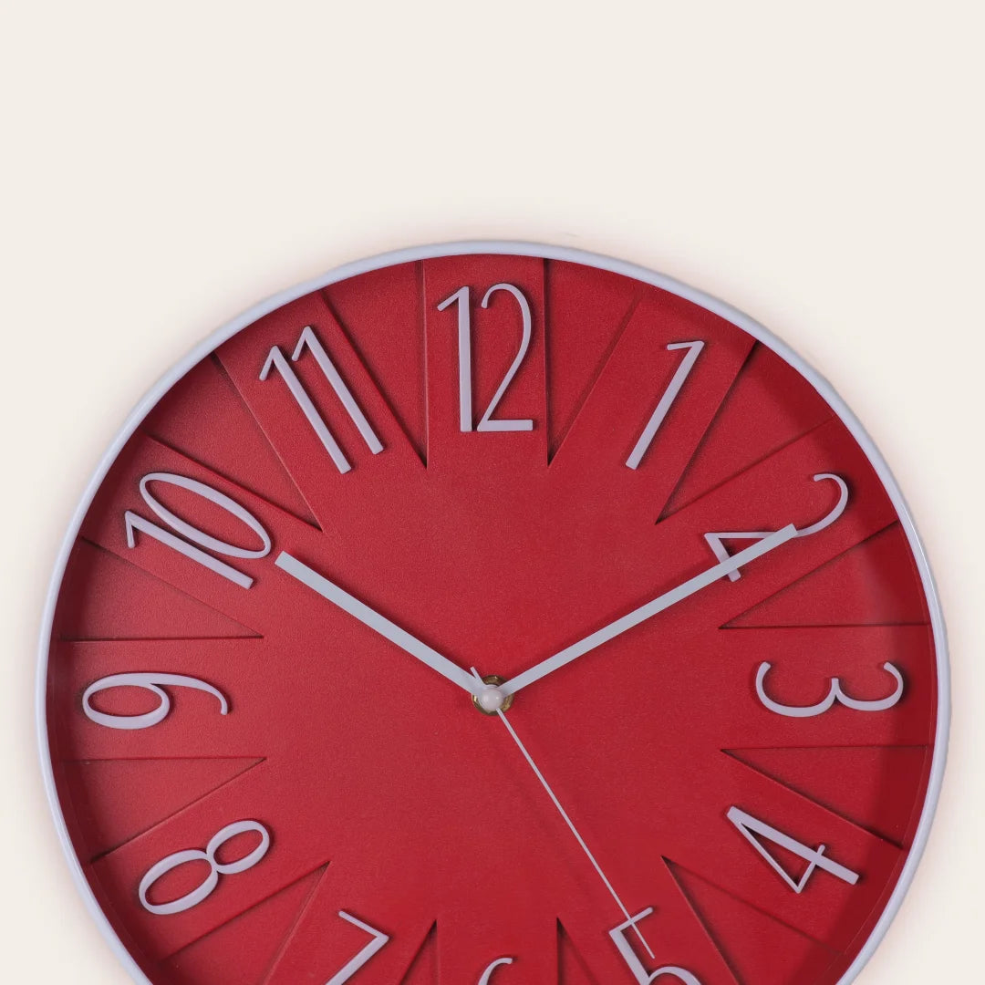 Red opal wall clock