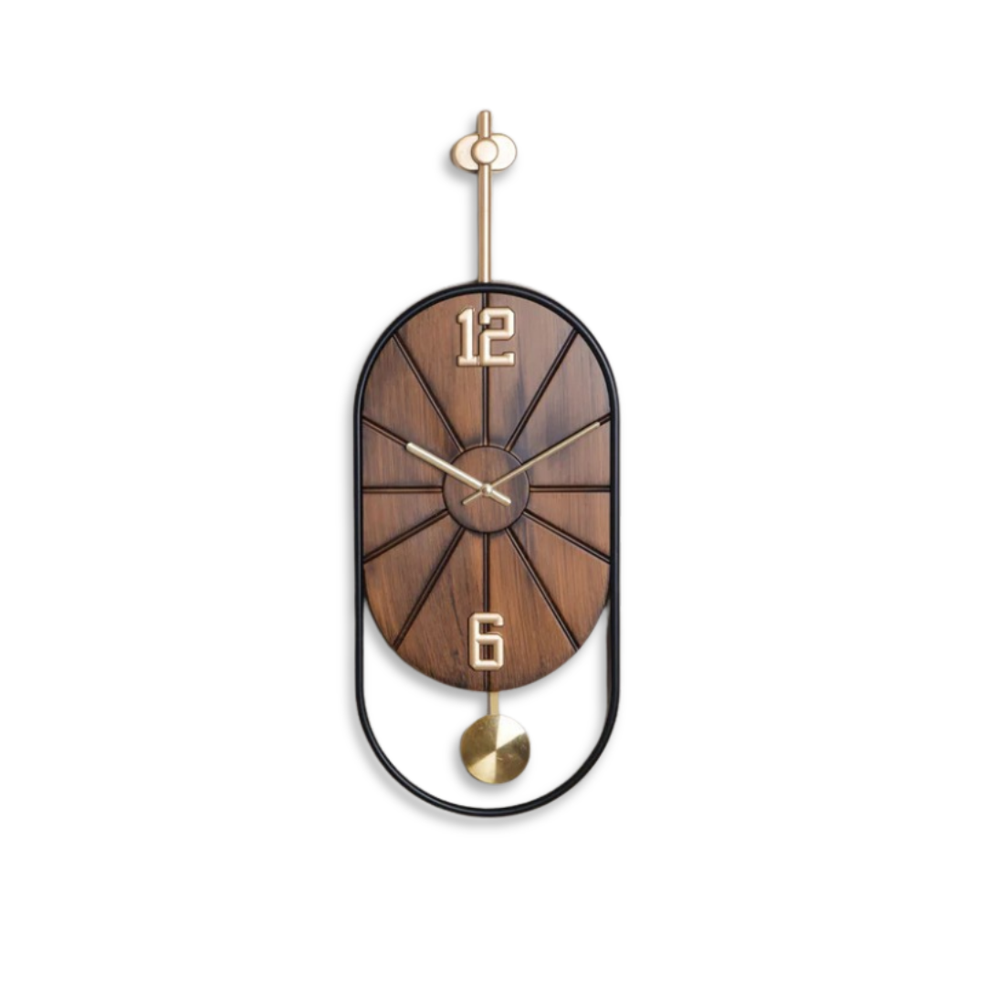 Antique Brownstone wall clock