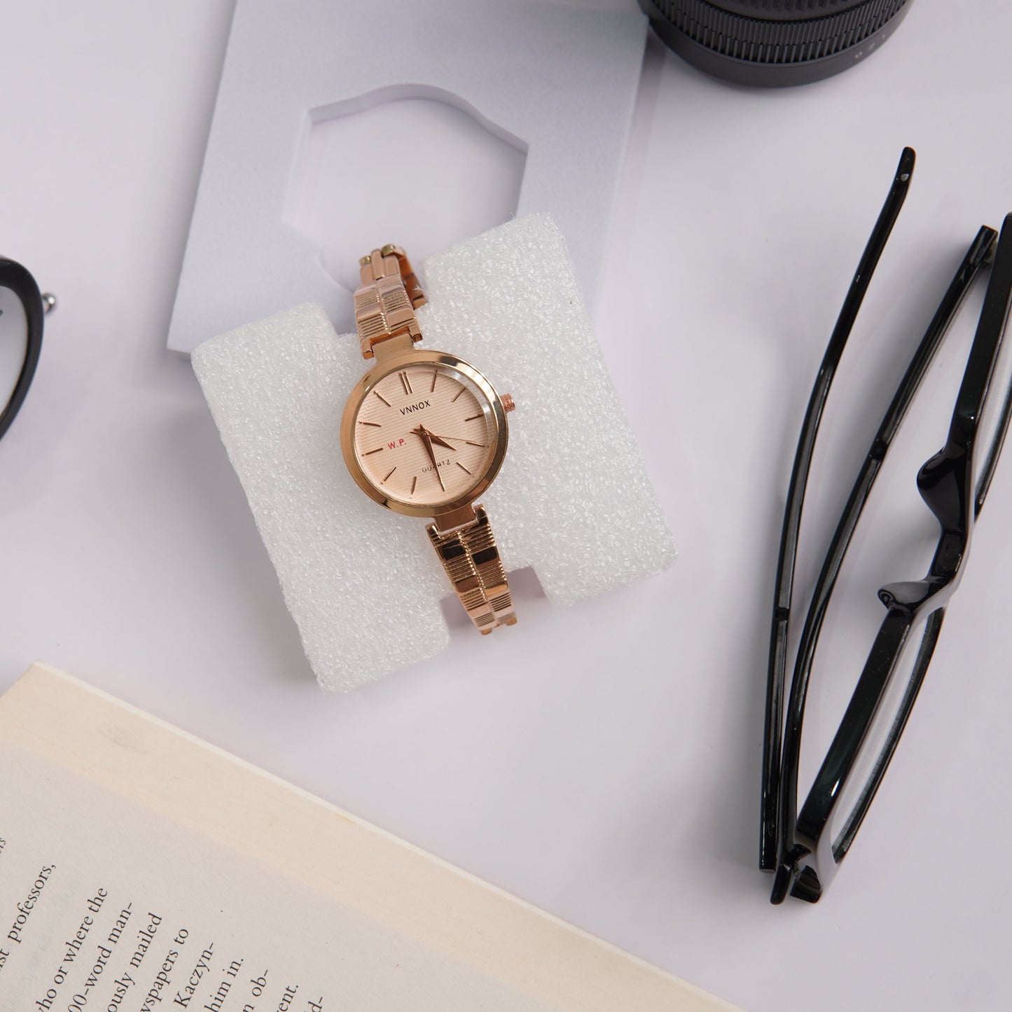 Vnnox Ladies Rose Gold Hand Watch