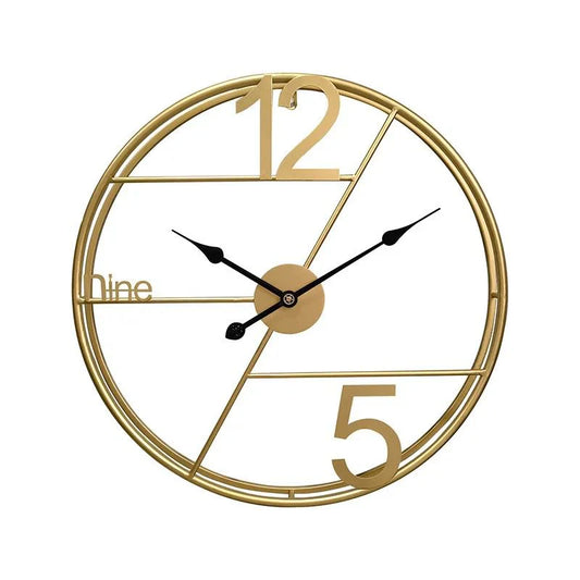Gold Metal Double clock