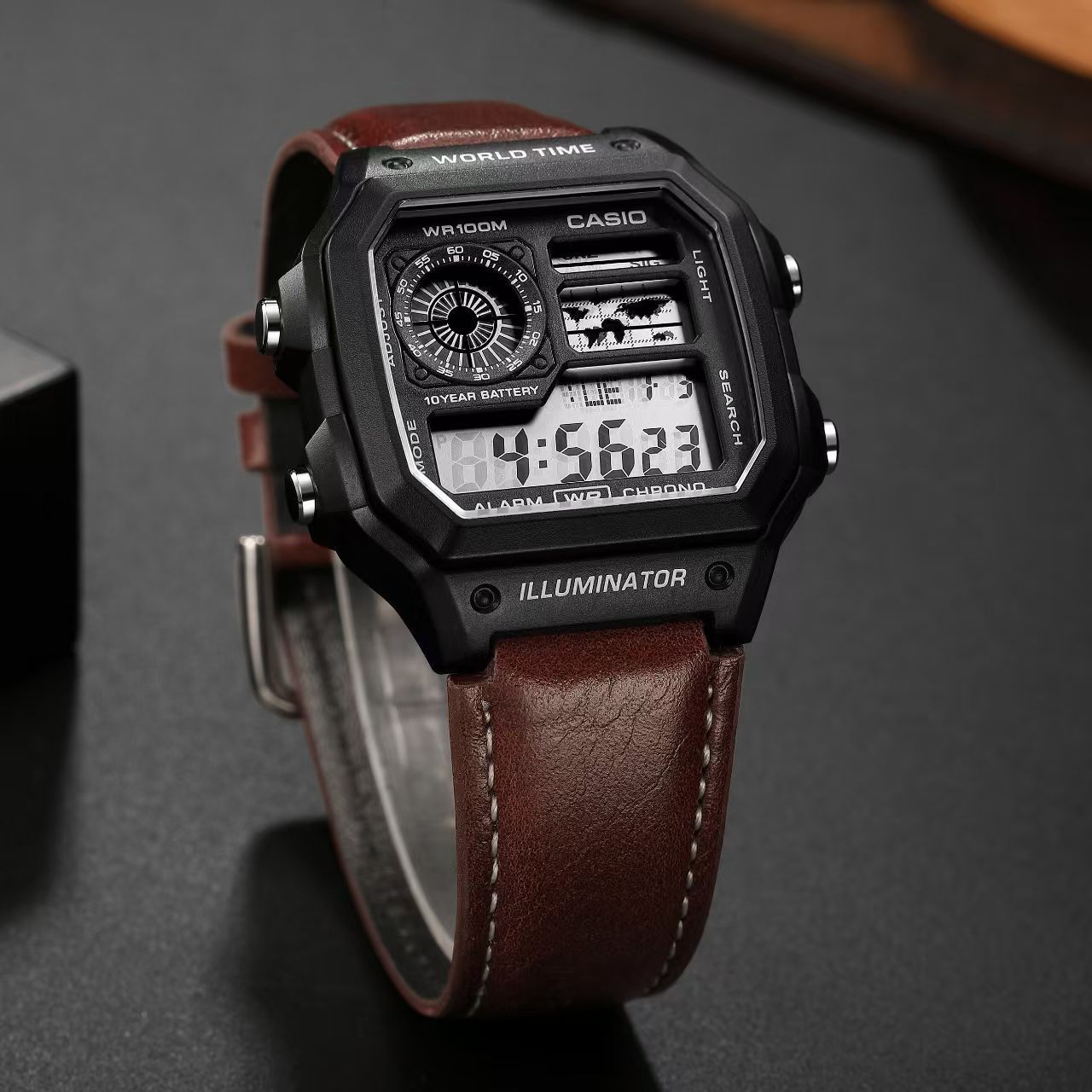 CASIO AE 1200 LEATHER World