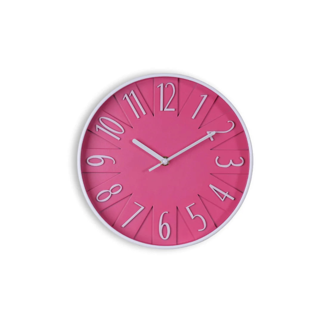 Pink opal wall clock