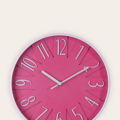 Pink opal wall clock