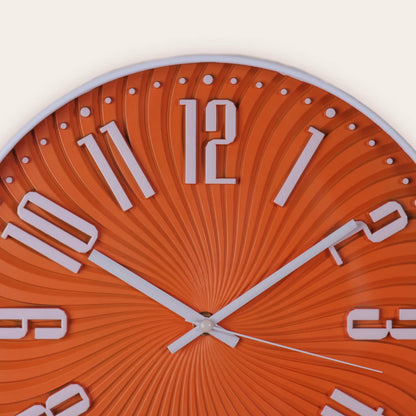 Orange perl wall clock