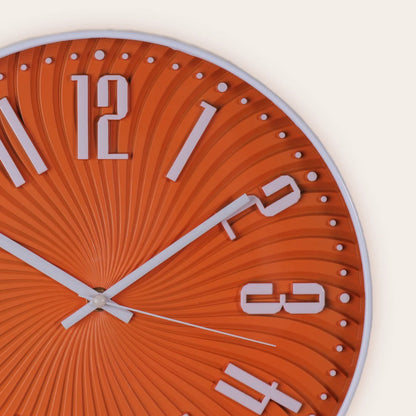 Orange perl wall clock