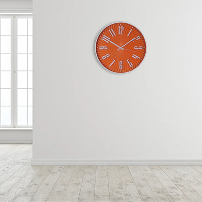 Orange perl wall clock