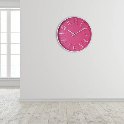 Pink opal wall clock