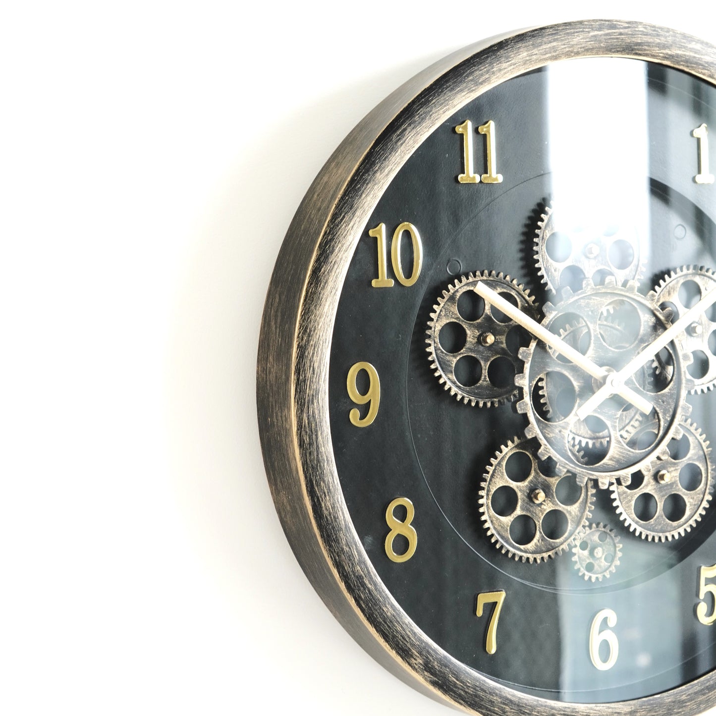 Golden Gear Luxury Wall Clock