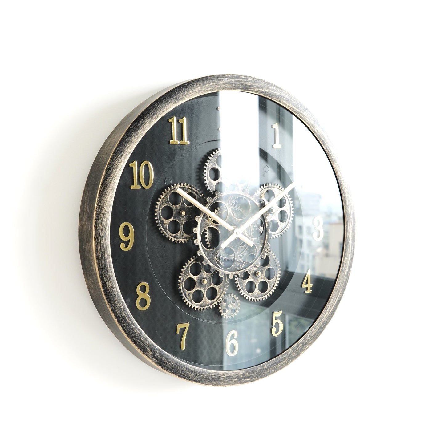 Golden Gear Luxury Wall Clock