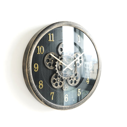 Golden Gear Luxury Wall Clock