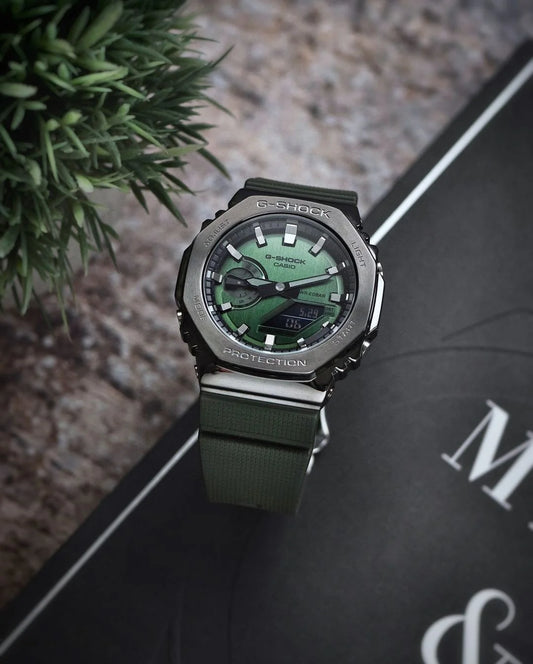 G-SHOCK GM 2100 GREEN METAL BODY