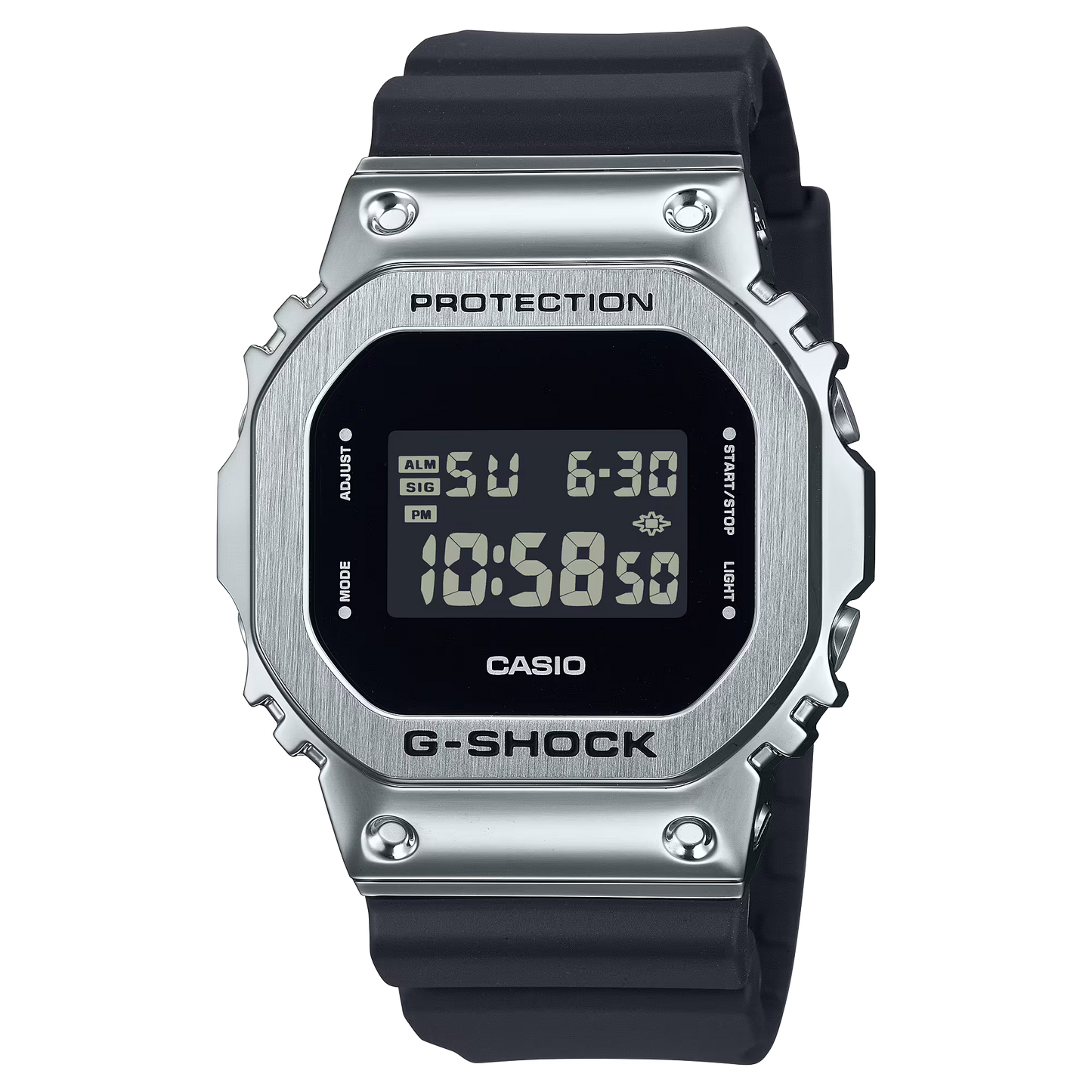 G-SHOCK 5600BB METAL BODY SILVER BLACK