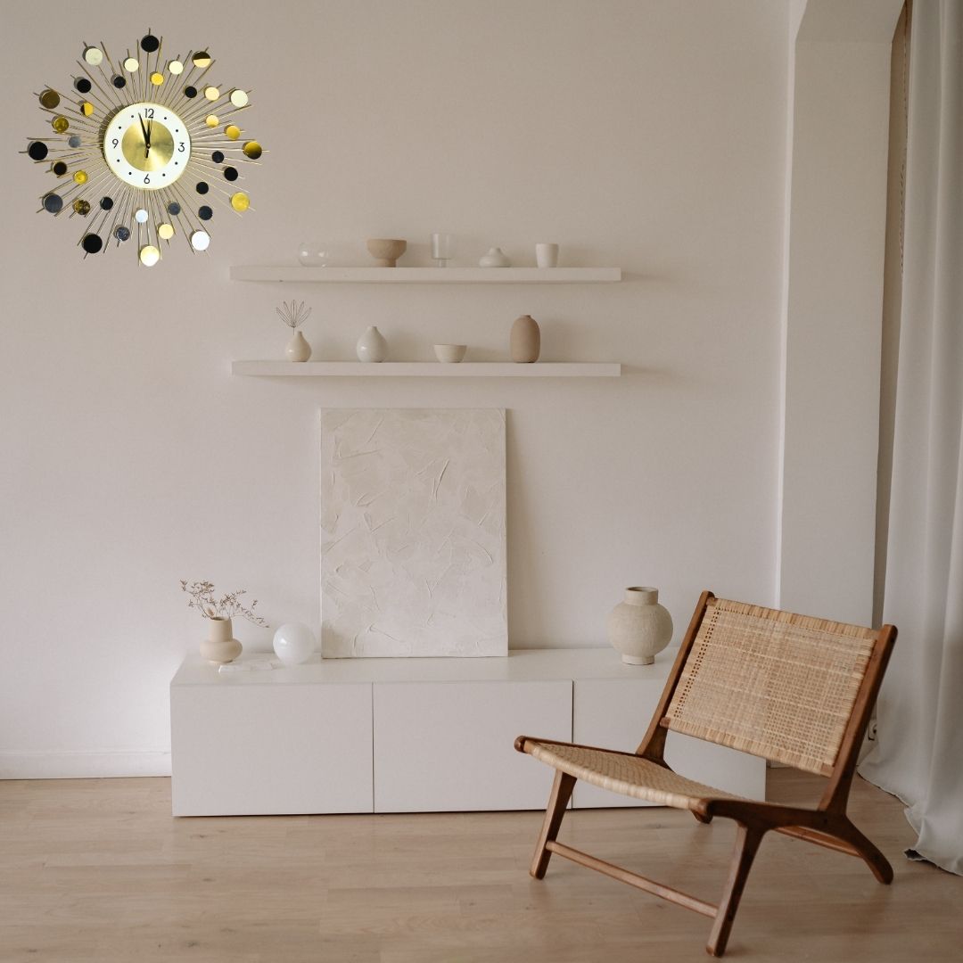Golden Heritage Hour Wall Clock