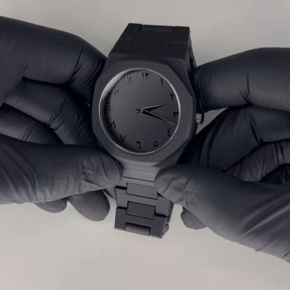 Arabic Black Aura Watch - Premium Limited Edition Timepiece