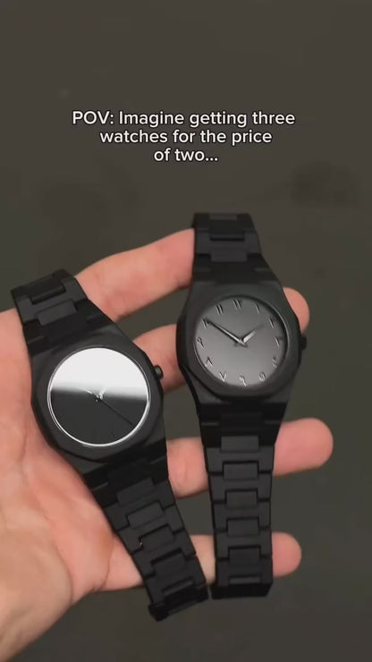 Arabic Black Aura Watch - Premium Limited Edition Timepiece