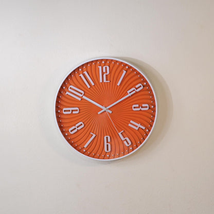 Orange perl wall clock
