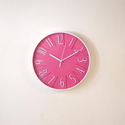 Pink opal wall clock