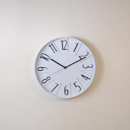 White opal wall clock